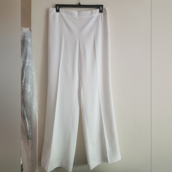 Zara Collection co-ord set Tie-belt blazer+pants white/ecru sz L NWT NO LOW BALL - Picture 7 of 11